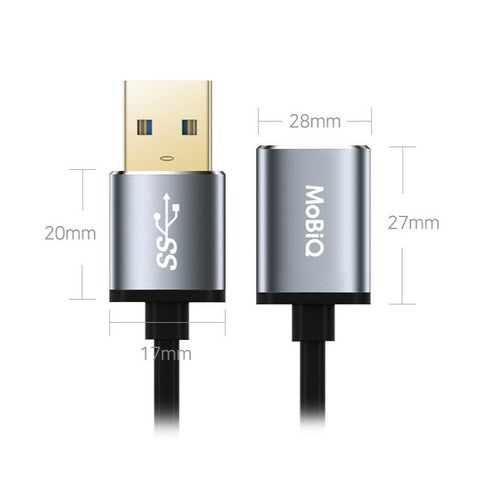 모비큐 고순도 골드 플레이트 프리미엄 USB 3.0 연장케이블