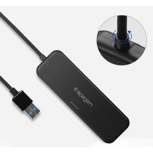 슈피겐 에센셜 4포트 USB 3.2 허브 F101