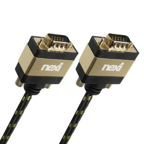 넥시 RGB VGA 메탈 최고급형 케이블 NX984 Fine Gold